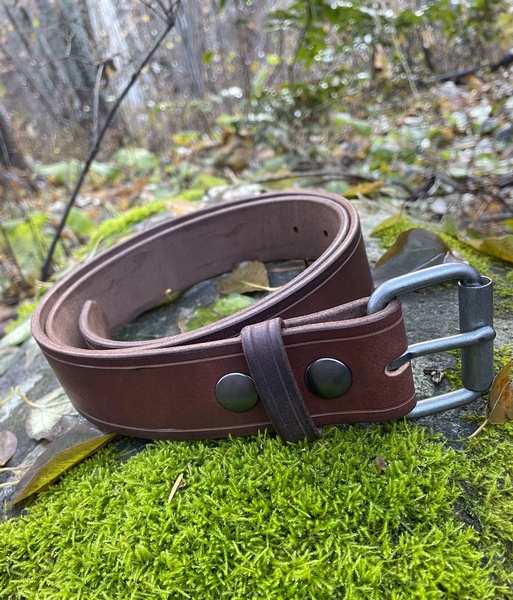Canadian Bushcraft leather belt