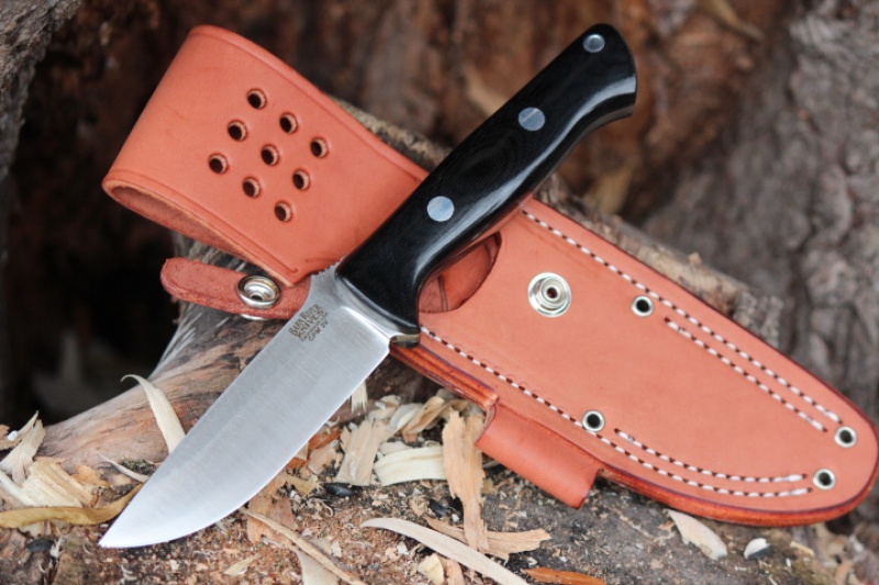 Barkriver BRAVO-1 3V Ramped Black micarta photo