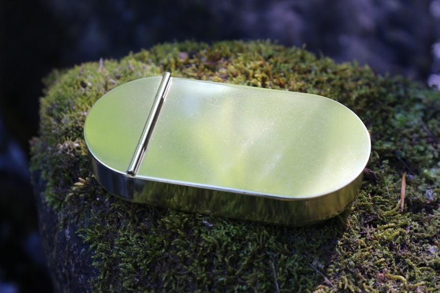 Solid Brass Hinged Tinder Box
