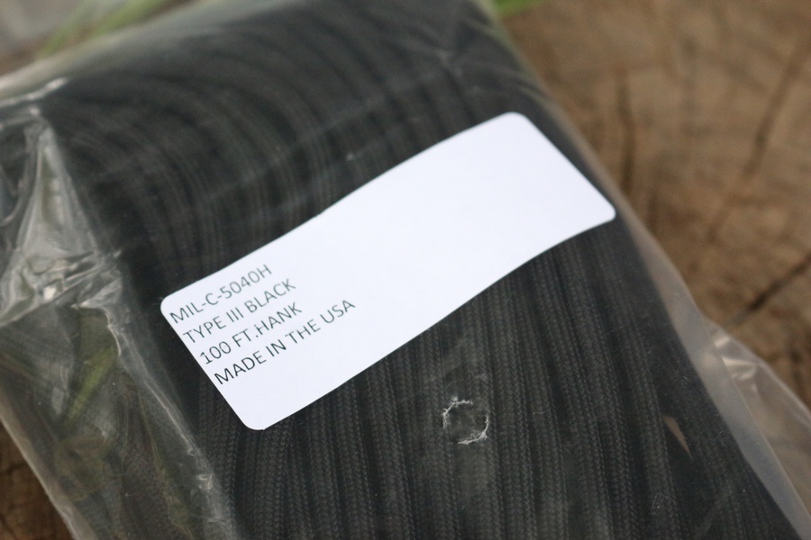 MIL SPEC Paracord BLACK 100FT photo