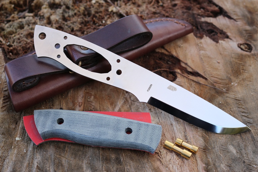 Brisa Trapper N690 Kit Green Micarta photo