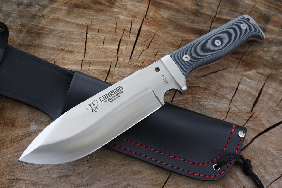 MT3 Bushcraft Survival Knife Micarta photo