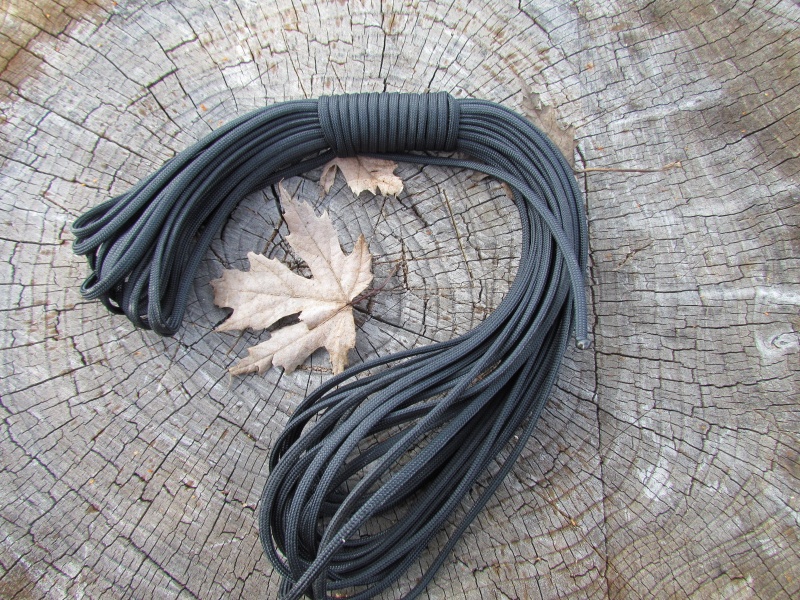 Paracord Commercial BLACK 50 ft photo