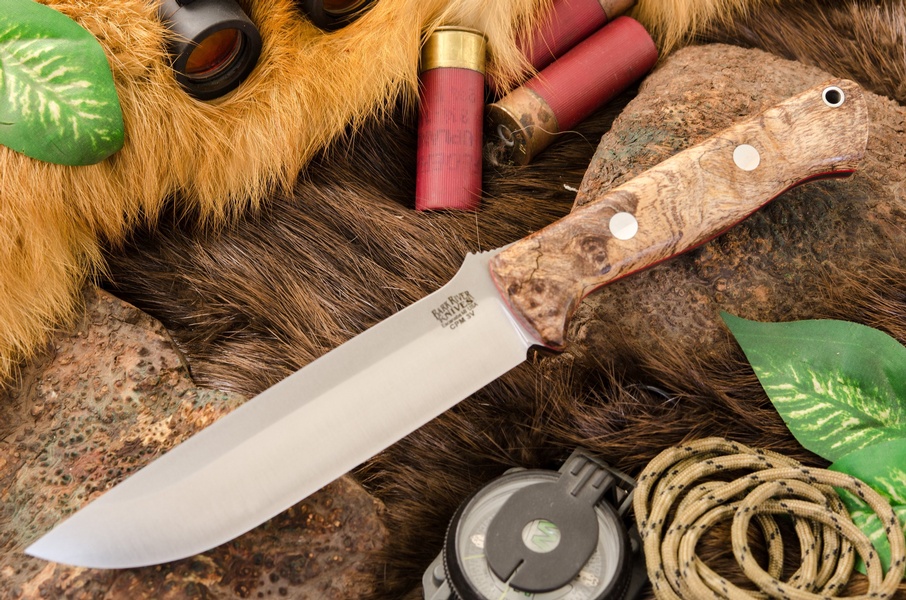 Barkriver Bravo 1.5 LT 3V Splated Maple Burl Red Liner photo