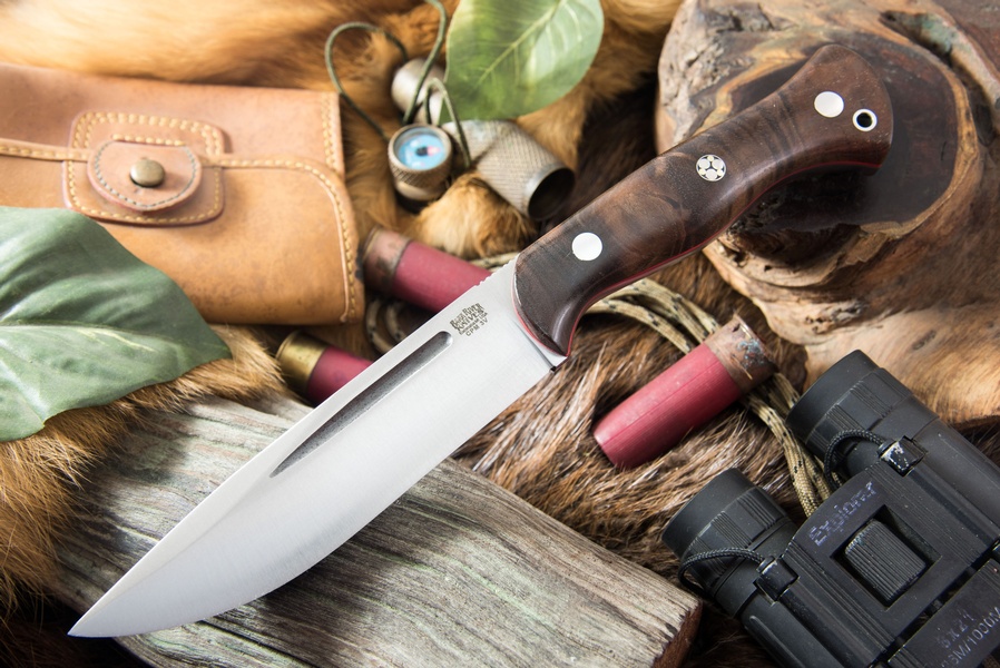 Barkriver CUB 3V Bastone Walnut Burl Red liner photo