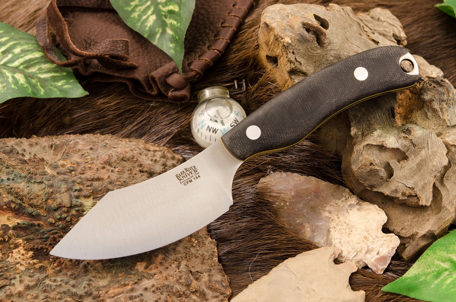 Barkriver JX6 CPM 154 Black Canvas Yellow Liner Micarta photo