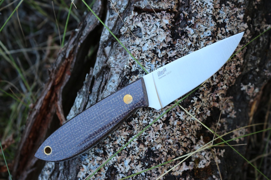 Brisa Bobtail Bison Micarta Flat photo