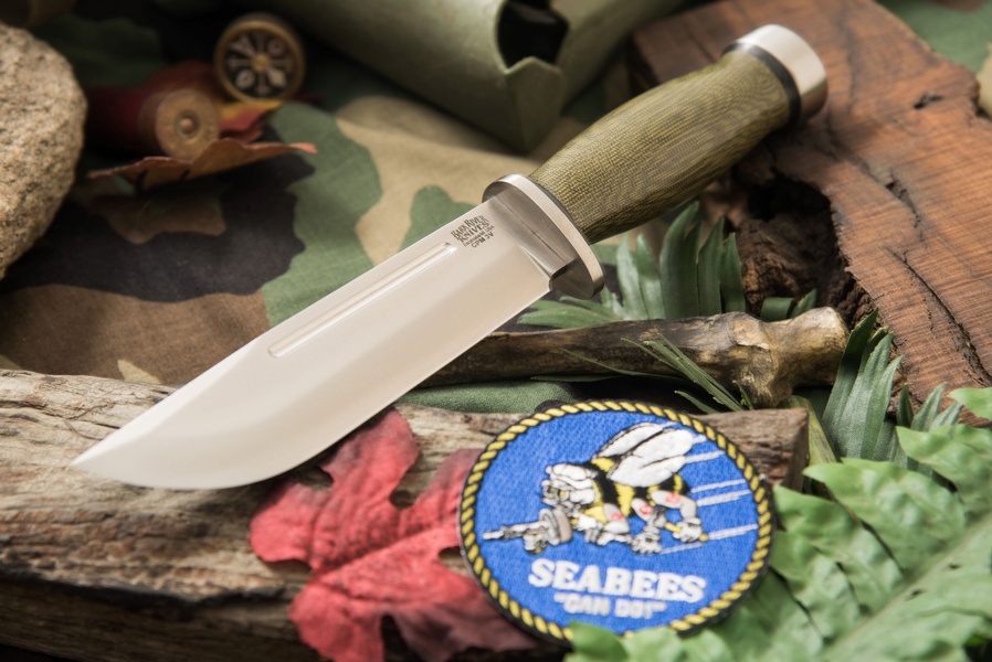 Barkriver Quartermaster 225Q 3V Green Micarta photo