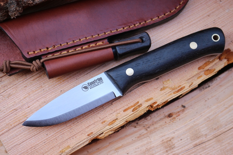 Casstrom Bog Oak Woodsman with Firesteel Sleipner 