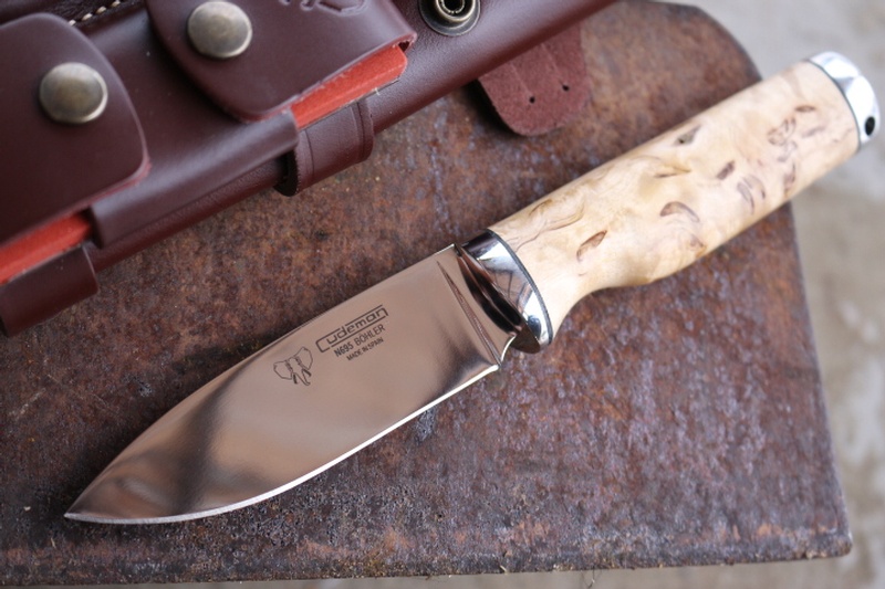 Cudeman Delux Curly Birch Bushcraft Knife and Kit photo