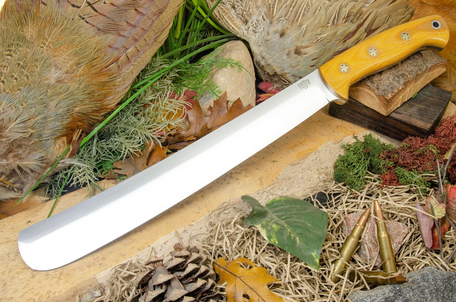 Barkriver Golok2 A2 Natural Canvas Micarta Mosaic