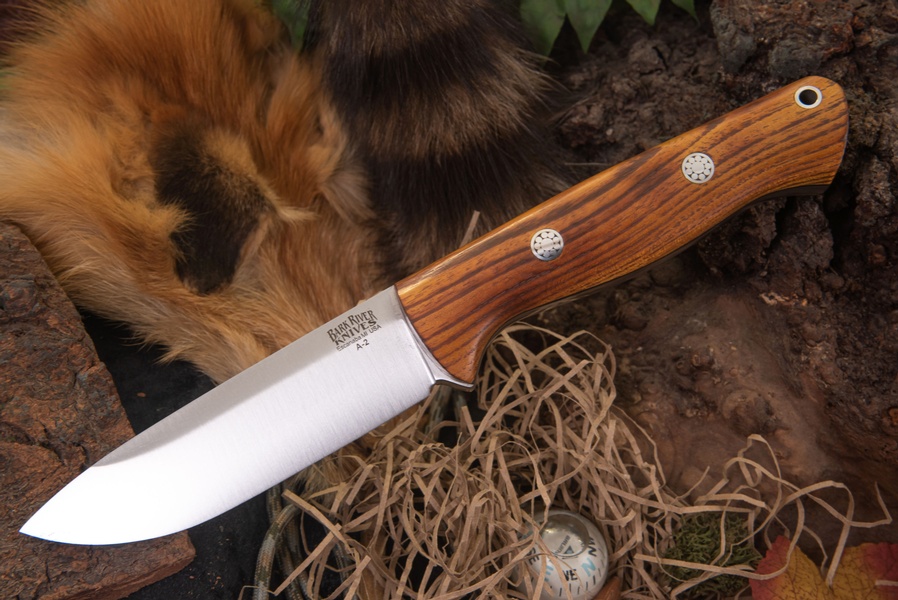 Barkriver Bravo 1 A2 Osage Orange Black Liner Mosaic Drop Point Rampless #2 photo