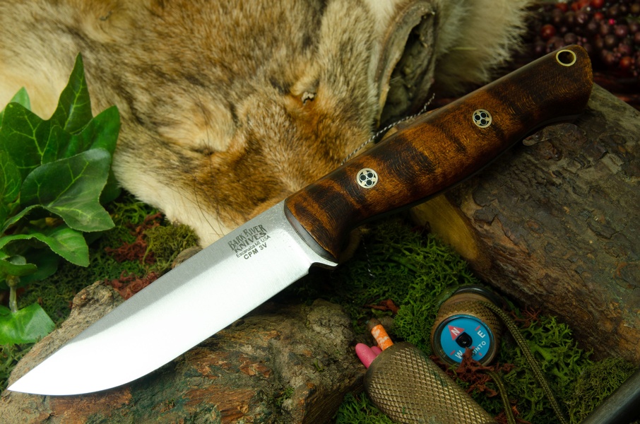 Barkriver Gunny Hunter LT 3V Dark Curly Maple Black Liner Mosaic #2 photo