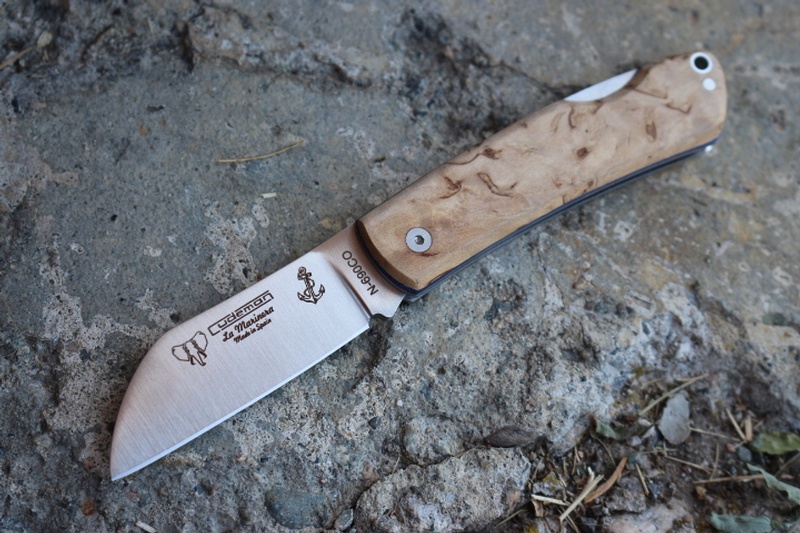 Cudeman Marinera Lockback Folder Curly Birch photo
