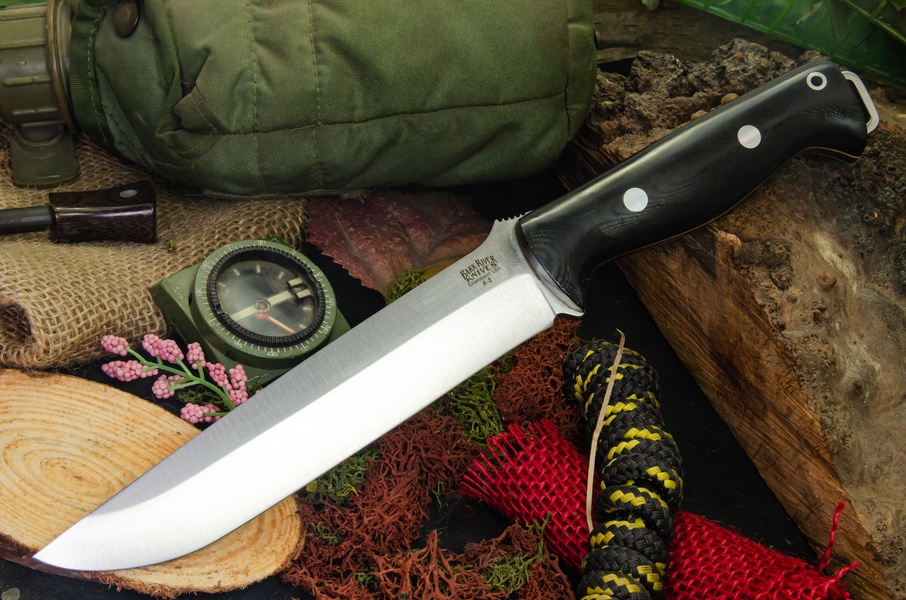 Barkriver Bravo-2 A2 Black G10 Yellow Liner Ramped