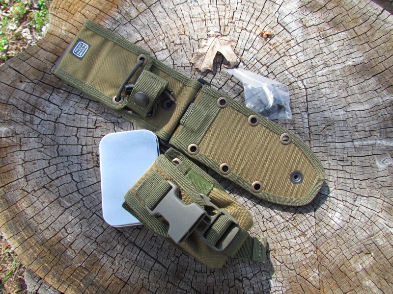 ESEE MOLLE Seperate back and Pouch OD photo