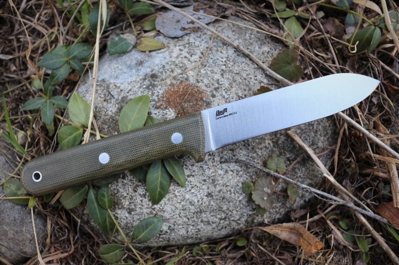 Brisa Kephart 115 Green Micarta with Firesteel