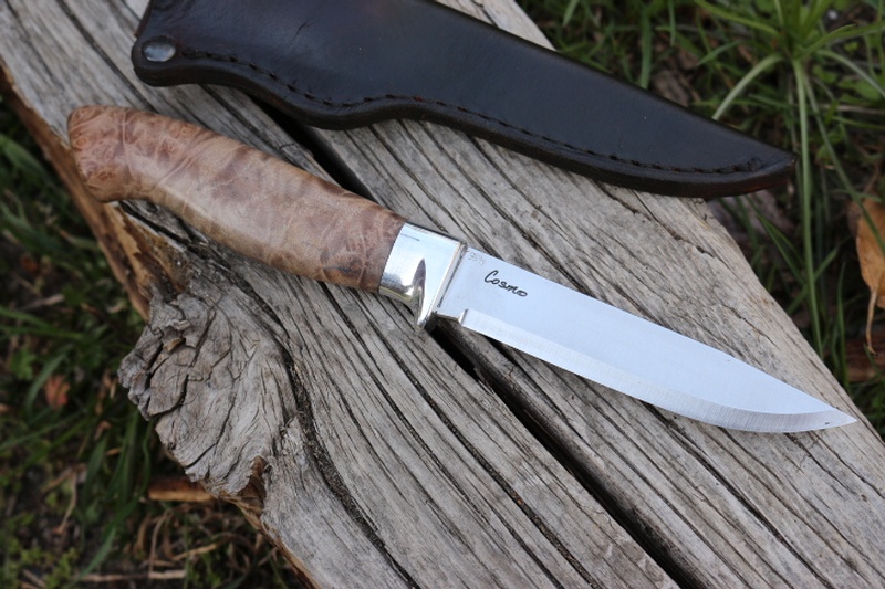Cosmo Adventure Knife Maple Burl #3595 photo