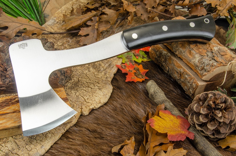 Barkriver Hunters Axe Black Canvas Micarta