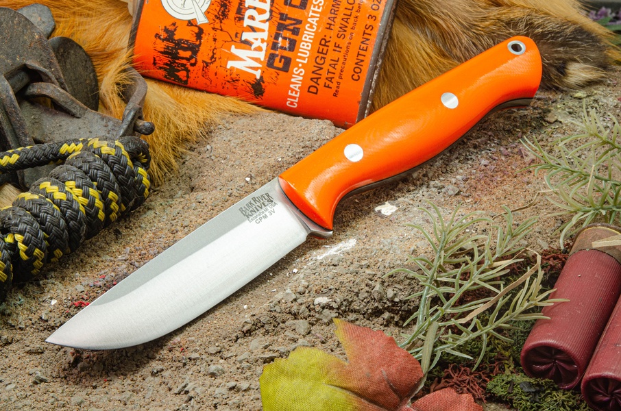 Barkriver Gunny 3V Blaze Orange G10 Black Liner Rampless
