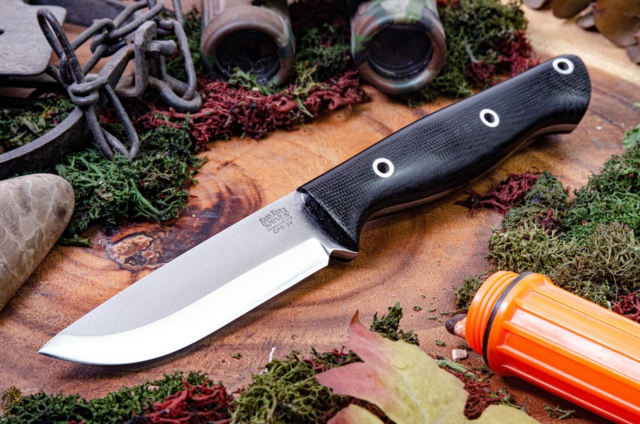 Barkriver Gunny Scandi 3V Black canvas Hollow Pins Rampless