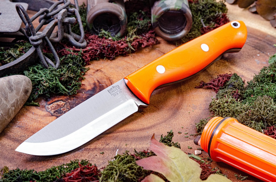 Barkriver Gunny Scandi 3V Orange G10 Black Liner Rampless