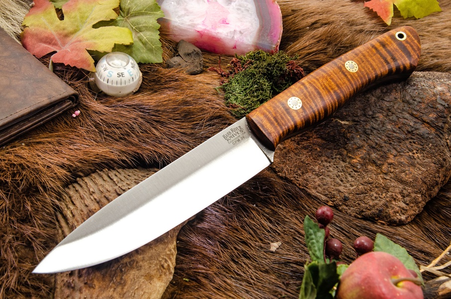 Barkriver Aurora 2 3V Dark Curly maple Black Liner Mosaic #2 photo