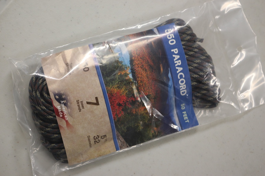 Paracord Commercial 550 Woodland Camo 50 ft 