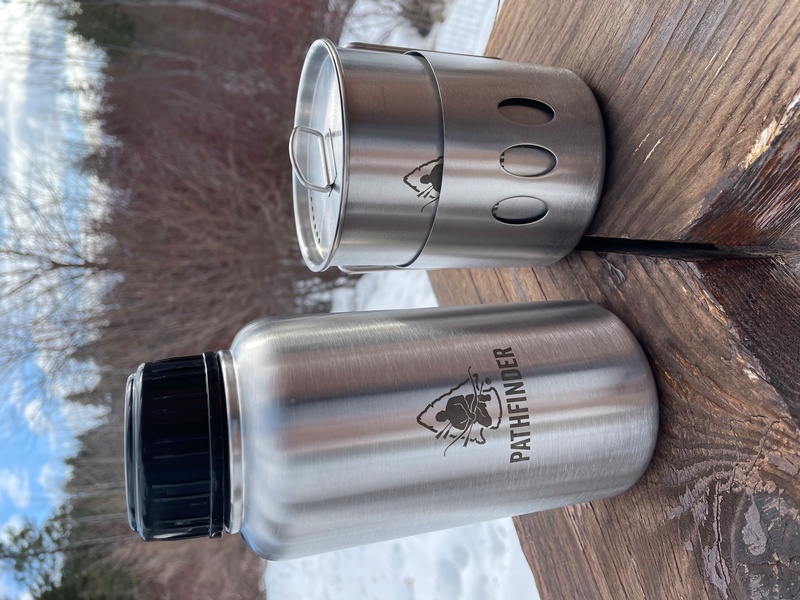 Pathfinder Stainless Steel Bottle and Cook Set 32oz