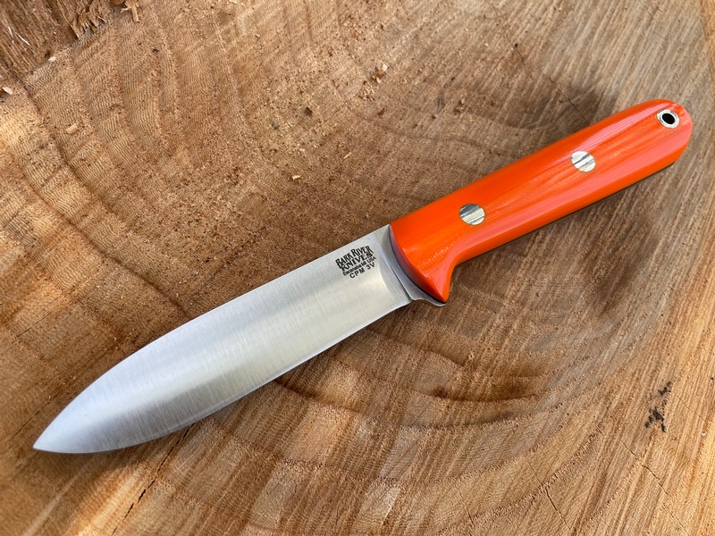 Barkriver Mini Kephart 3V Blaze Orange G10 Black liner photo
