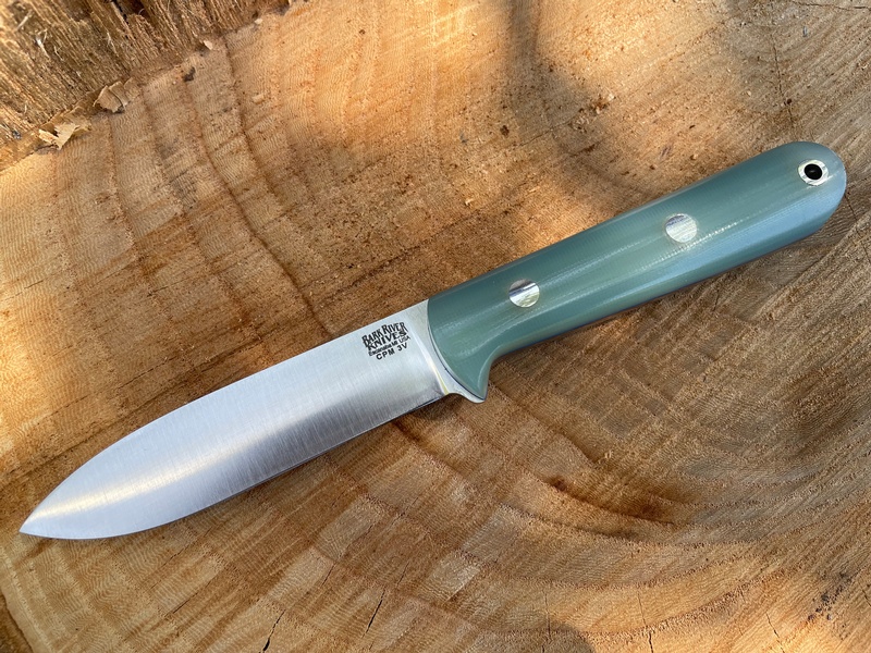 Barkriver Mini Kephart 3V Ghost Green Jade G10 Blue Liner