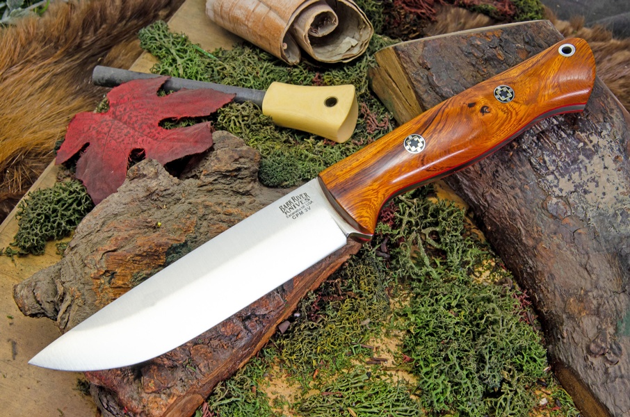 Barkriver knives Bravo 1.25 LT 3V Desert Ironwood red Liner Rampless #3 photo