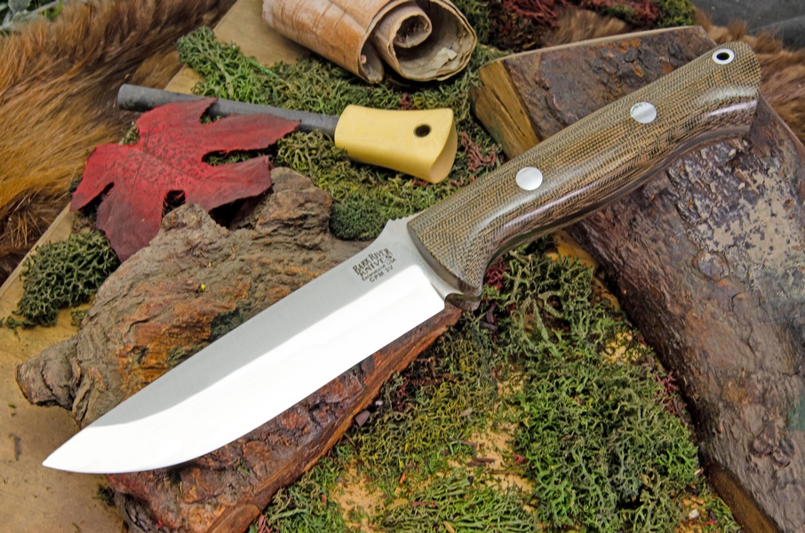 Barkriver knives Bravo 1.25 LT Ramped Green canvas 