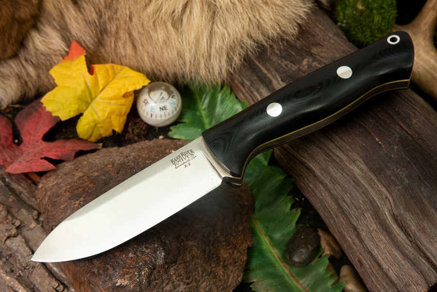 Barkriver Bravo 1 A2 Black G10 Yellow Liner Spearpoint Rampless