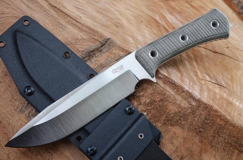 TRC Apocalypse Elmax Satin Black Micarta #3558 photo
