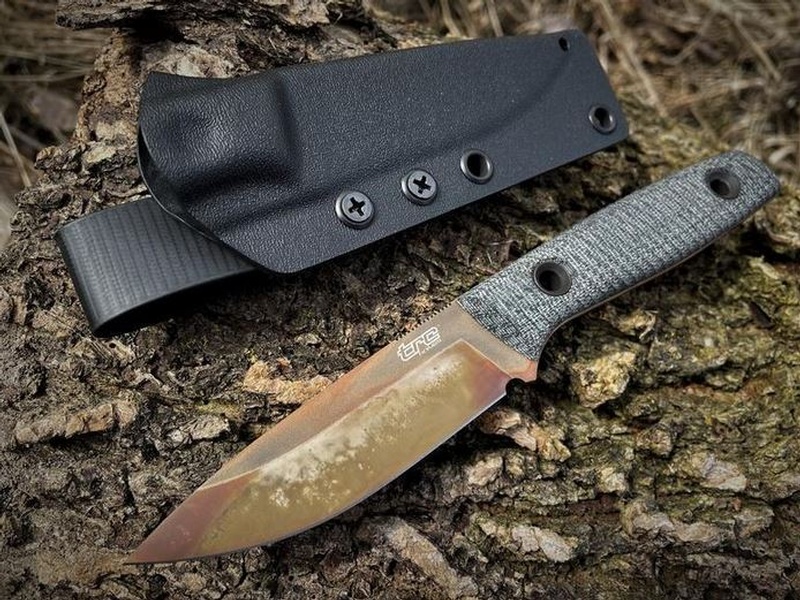 TRC Knives Classic Freedom APOC Finish Black Canvas Pre order due in 10 days photo