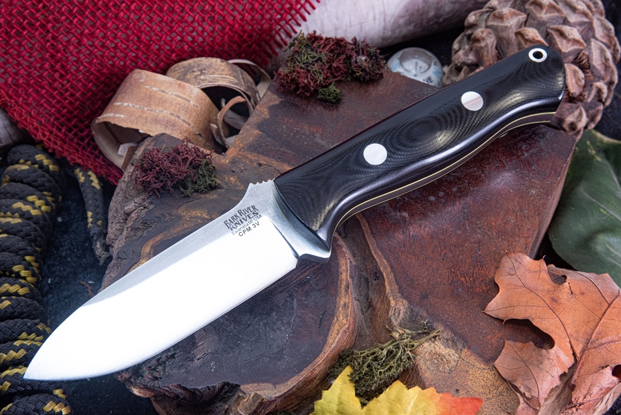 Barkriver Bravo-1 3V Ramped Black G10 Yellow Liner Spear Point