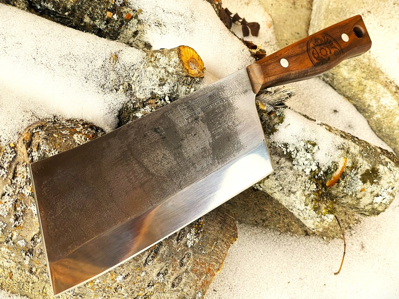 Petromax Cleaver with Wooden Blade Cover