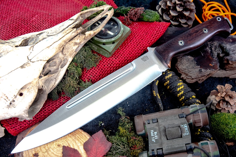 Barkriver Knives Pig Sticker CPM 154 Desert Ironwood Black liner Mosaics #4