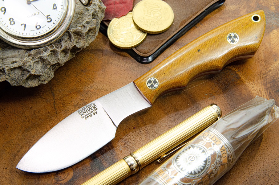 Barkriver Mini Canadian CPM3V Vintage Linen red Liner mosaics photo