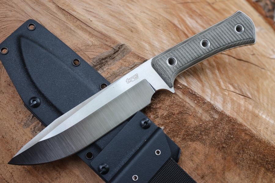 TRC Apocalypse Elmax Satin Black Micarta #3760 photo