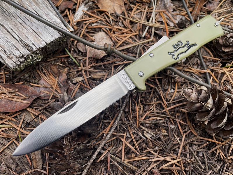 Otter Knives Black Cat Locking K55K Olive