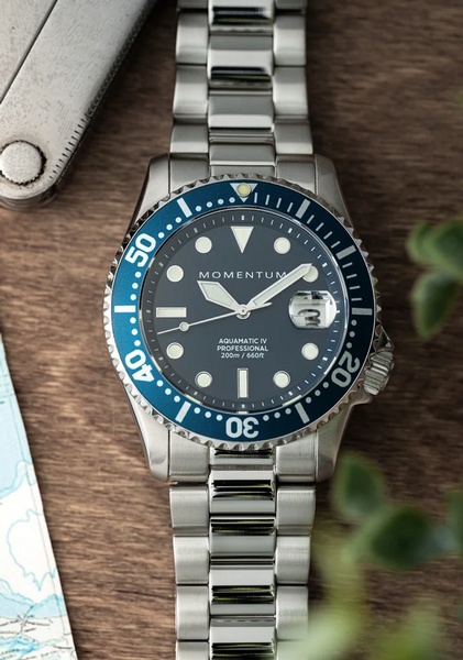 Momentum Aquamatic IV 42mm Blue photo