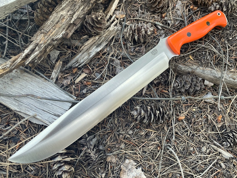 Barkriver Bravo 3 3V Blaze Orange G-10 Black Pin 