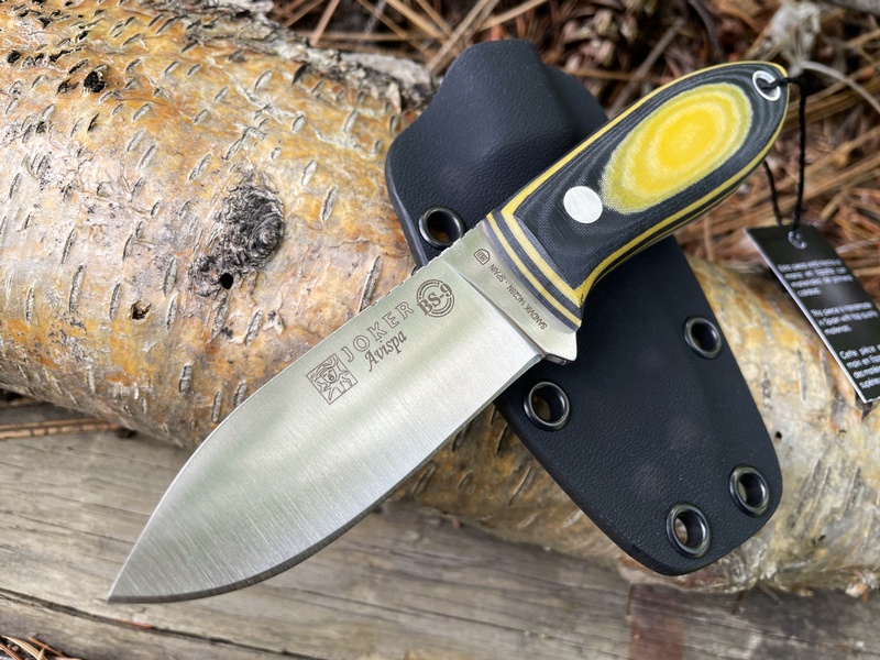 Joker Avispa Yellow and Black Micarta 