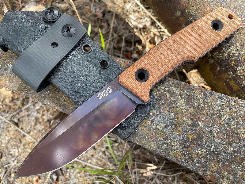 TRC Urban Tactical Elmax Natural Canvas Micarta Apocalypse #136 photo
