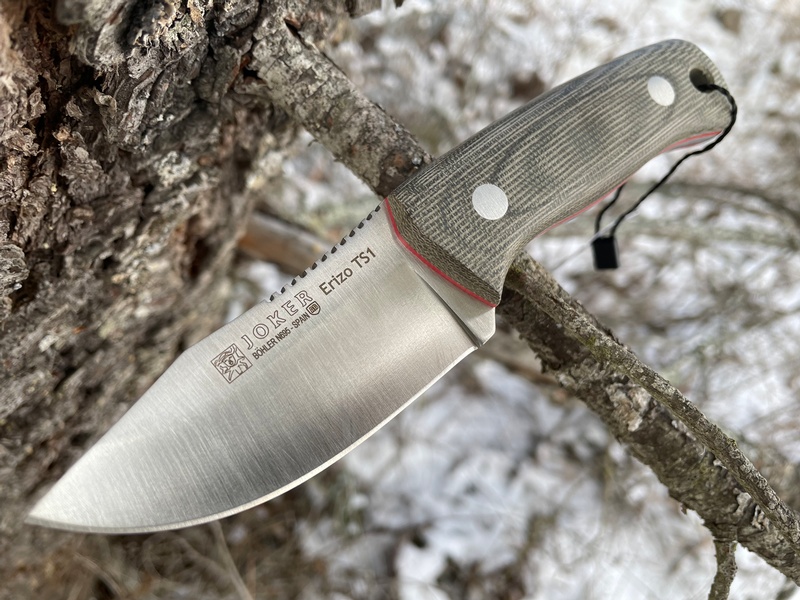 Joker Erizo Green Micarta with Firesteel Kydex Sheath