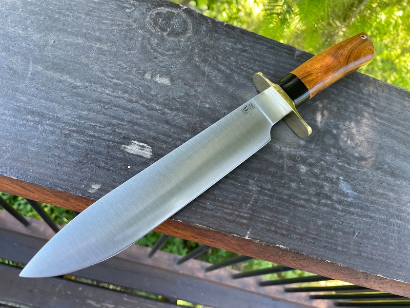 Barkriver Knives Mike Stewart Bowie A2 Desert Ironwood #1