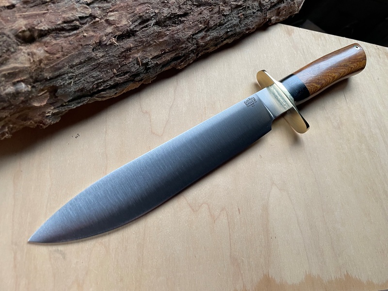 Barkriver Knives Mike Stewart Bowie A2 Desert Ironwood #3