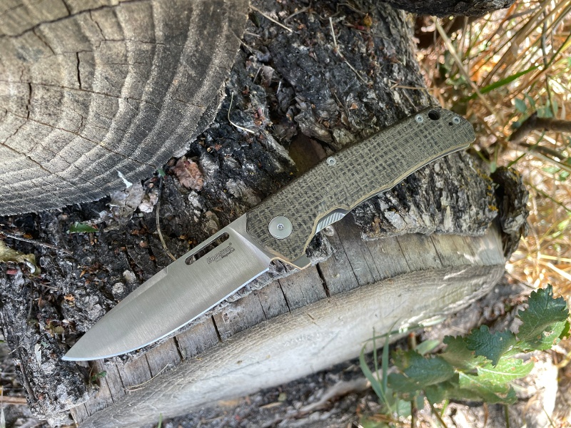 Lionsteel Q4 MAGNACUT Burlap Micarta 